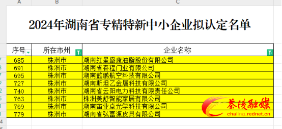 茶陵新增8家专精特新中小企业