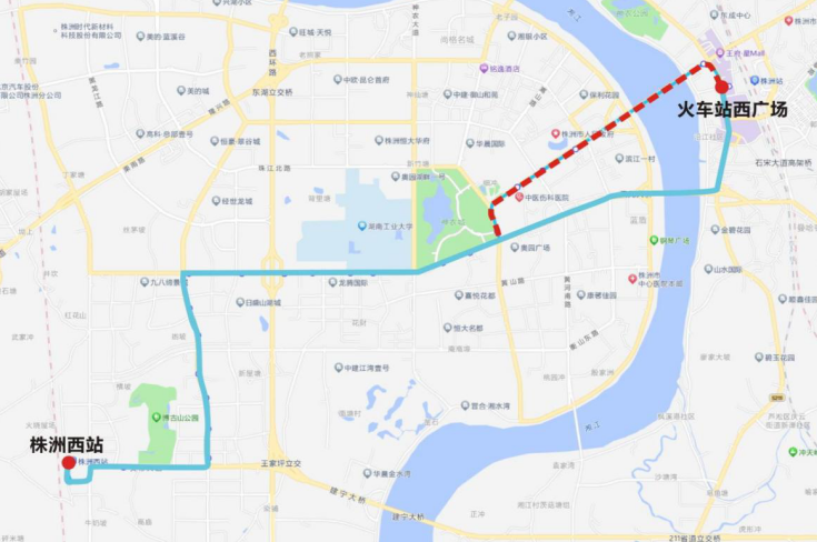 2024株洲马拉松公交线路调整方案