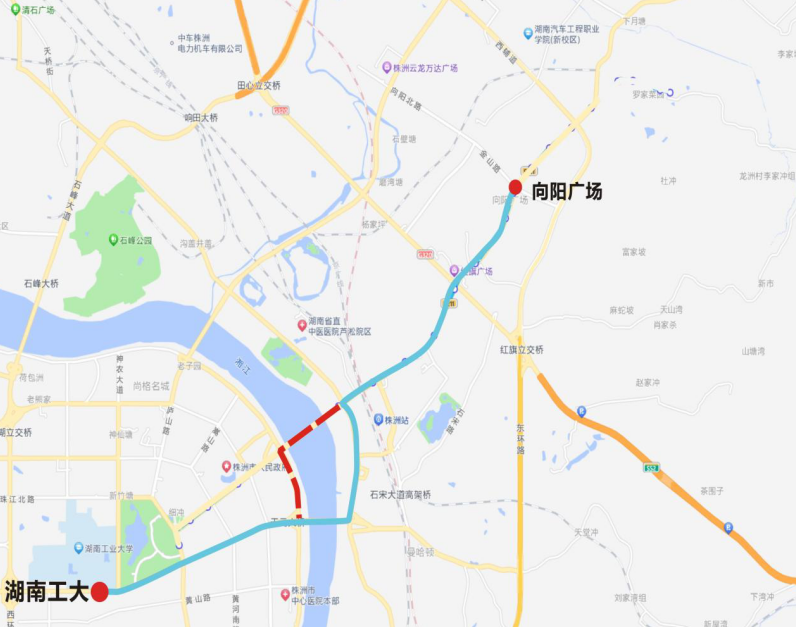 2024株洲马拉松公交线路调整方案