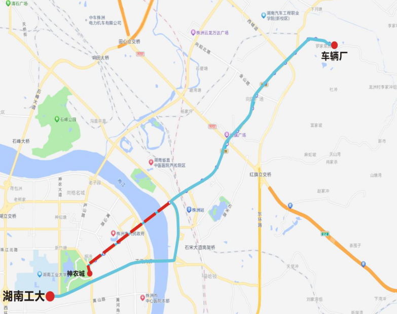 2024株洲马拉松公交线路调整方案