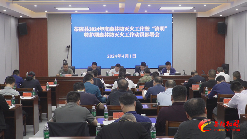 茶陵县2024年度森林防灭火工作暨“清明”特护期森林防灭火工作动员部署会召开