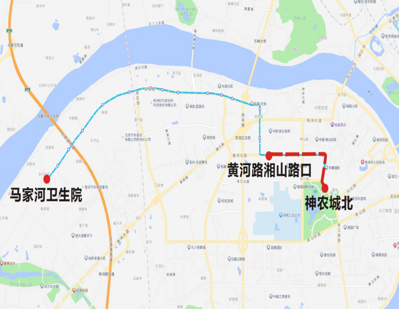 2024株洲马拉松公交线路调整方案