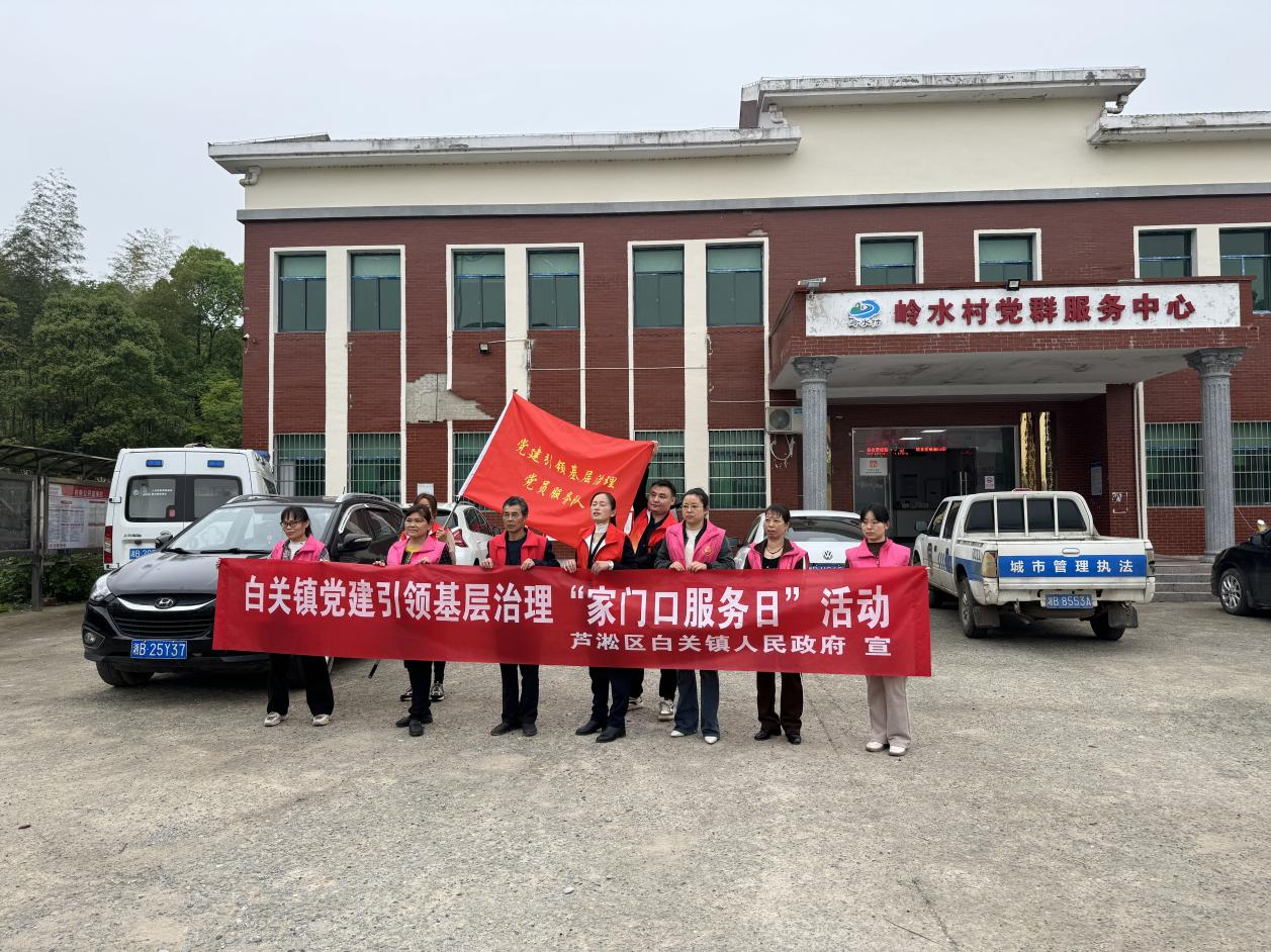 白关镇开展党建引领基层治理“家门口服务日”活动