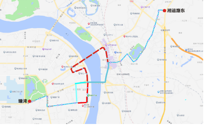 2024株洲马拉松公交线路调整方案