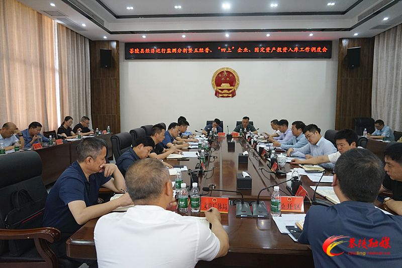 茶陵县经济运行监测分析暨五经普、“四上”企业、固定资产投资入库工作调度会议召开