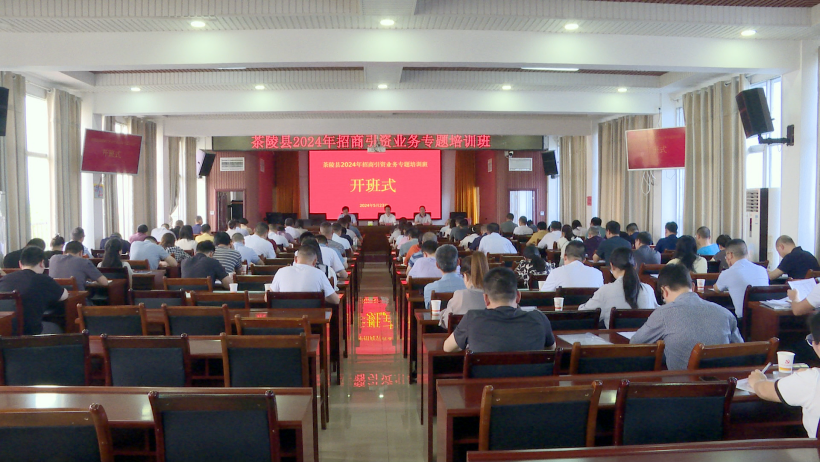 茶陵县2024年招商引资业务专题培训班开班