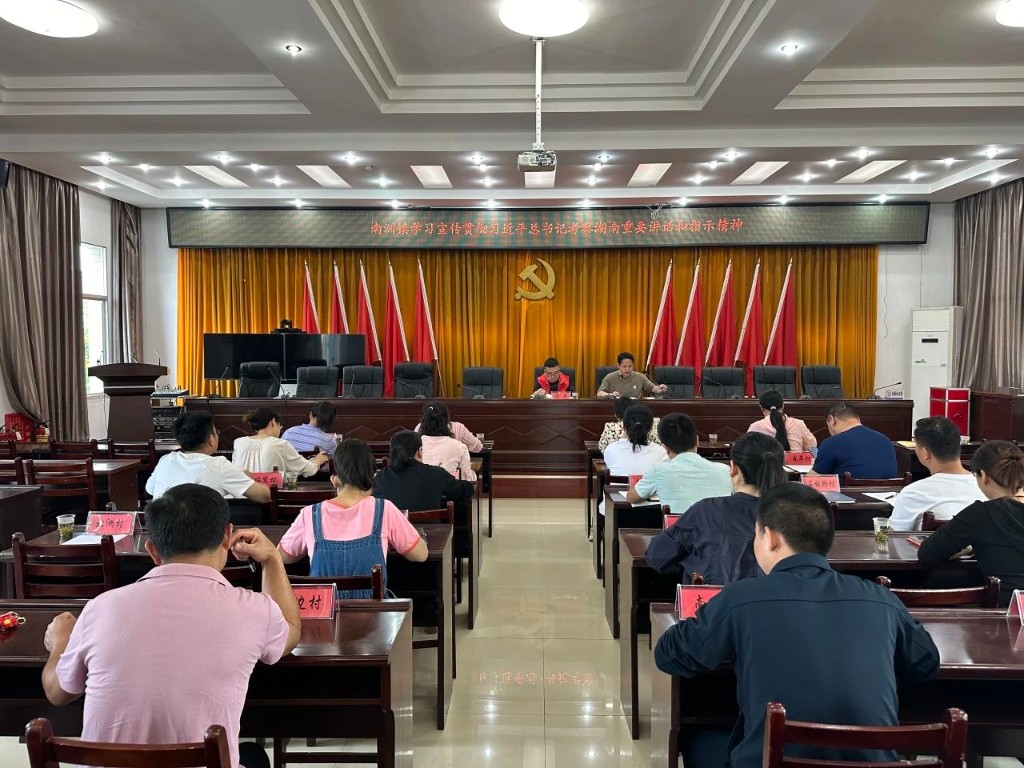 南洲镇开展学习贯彻习近平总书记考察湖南重要讲话和指示精神主题宣讲