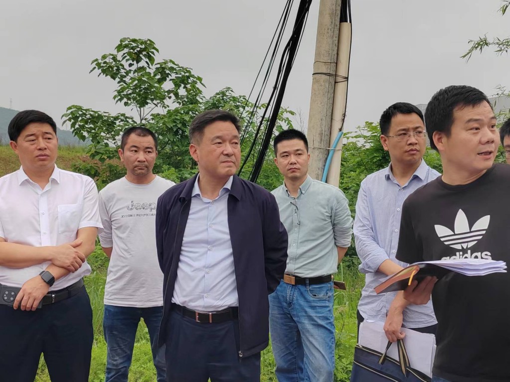 市政府副秘书长谭跃飞带队现场调研中车双碳产业基地等项目推进情况