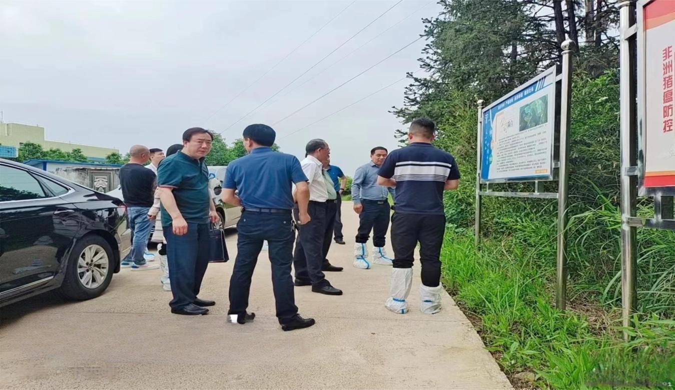 省农业农村厅副厅长兰定国带队到攸县调研春季动物疫病防控工作
