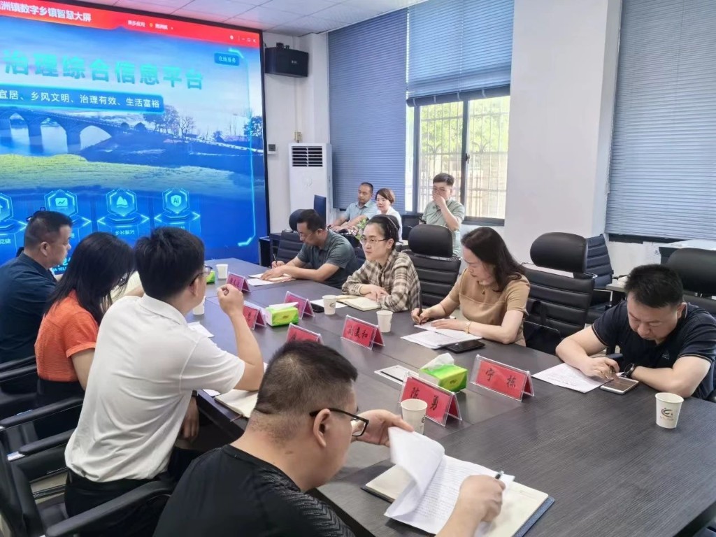 市委网信办赴南洲镇调研数字乡村建设工作