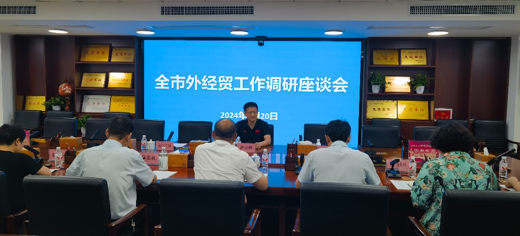 蒋湘晖调研全市外经贸工作