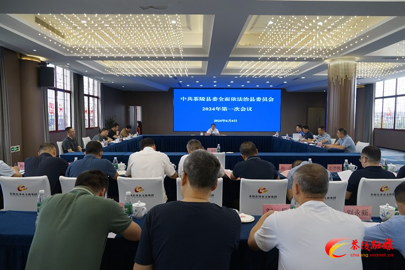 中共茶陵县委全面依法治县委员会2024年第一次会议召开