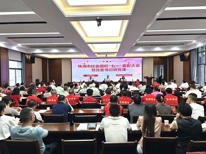 10个基层党组织、30名党务工作者和共产党员受表彰！株洲市社会组织“七一”表彰大会暨党委书记讲党课举行
