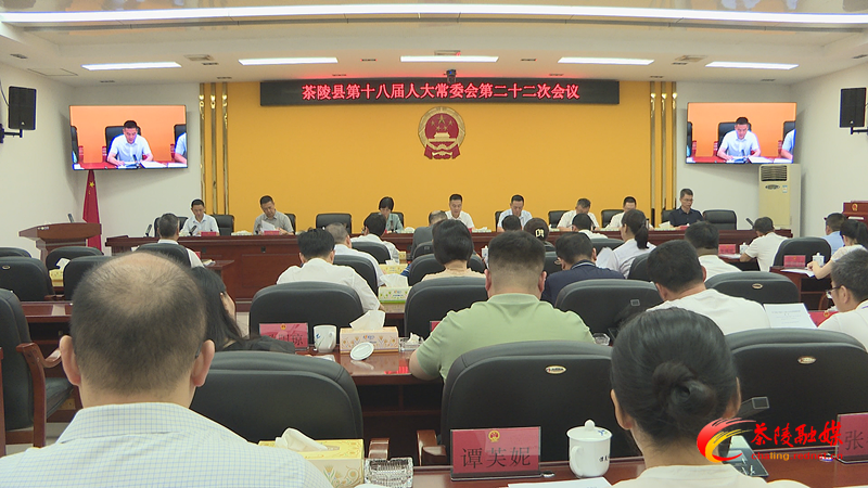 茶陵县第十八届人大常委会第二十二次会议召开