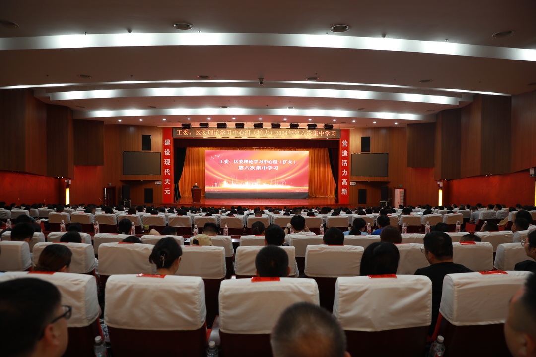 工委、区委理论学习中心组（扩大）开展 2024年第六次集中学习
