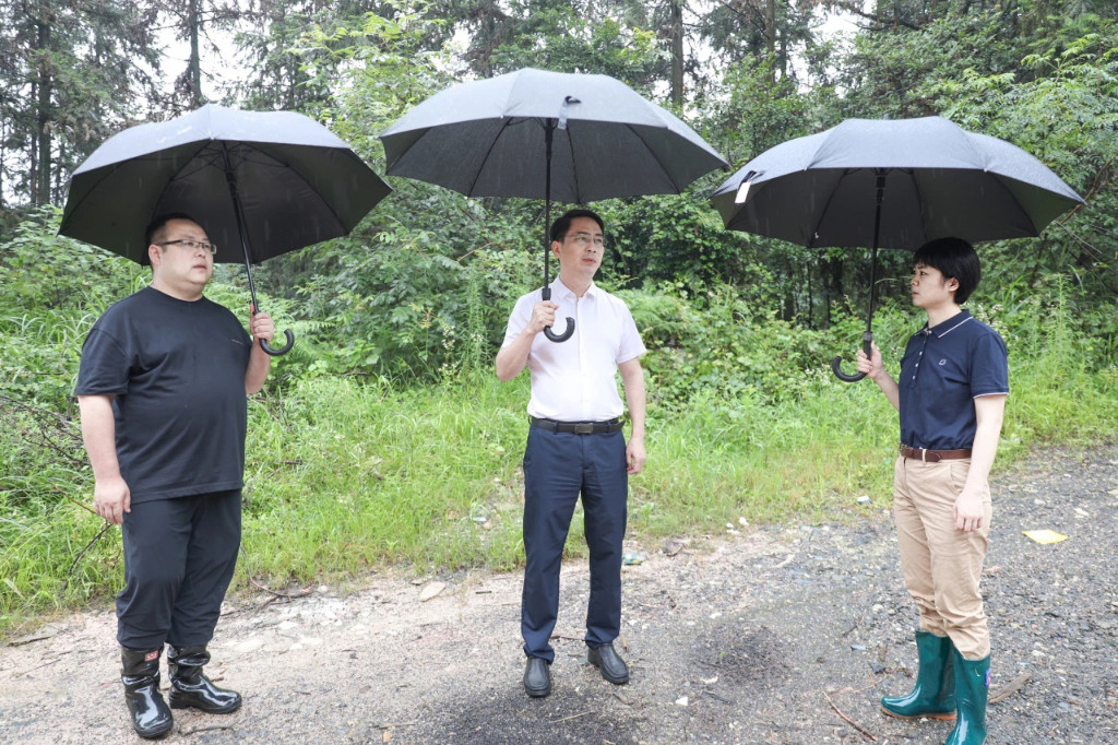 刘新华督导汛期地质灾害防治工作