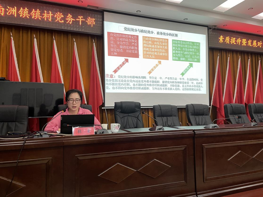固本培元 强基增能——南洲镇举办2024年镇村党务干部素质提升暨发展对象培训班