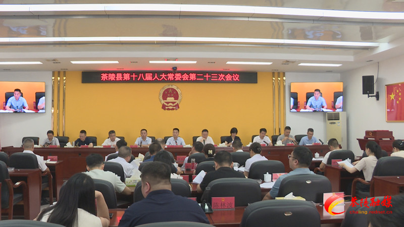 茶陵县第十八届人民代表大会常务委员会第二十三次会议召开