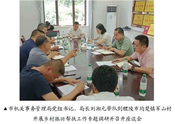 市机关事务管理局深入醴陵市均楚镇军山村调研乡村振兴工作
