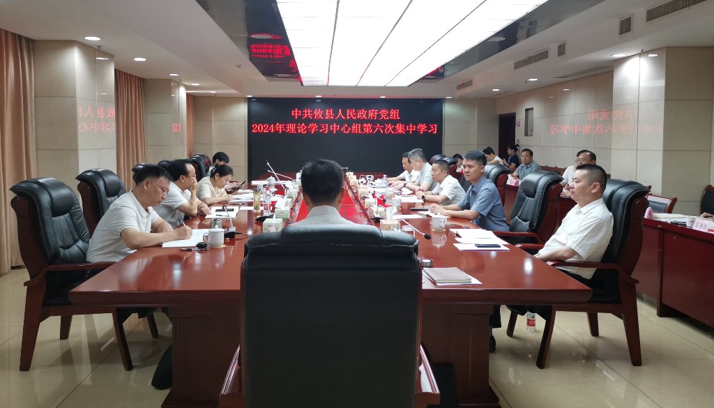 攸县人民政府党组举行2024年理论学习中心组第六次集中学习