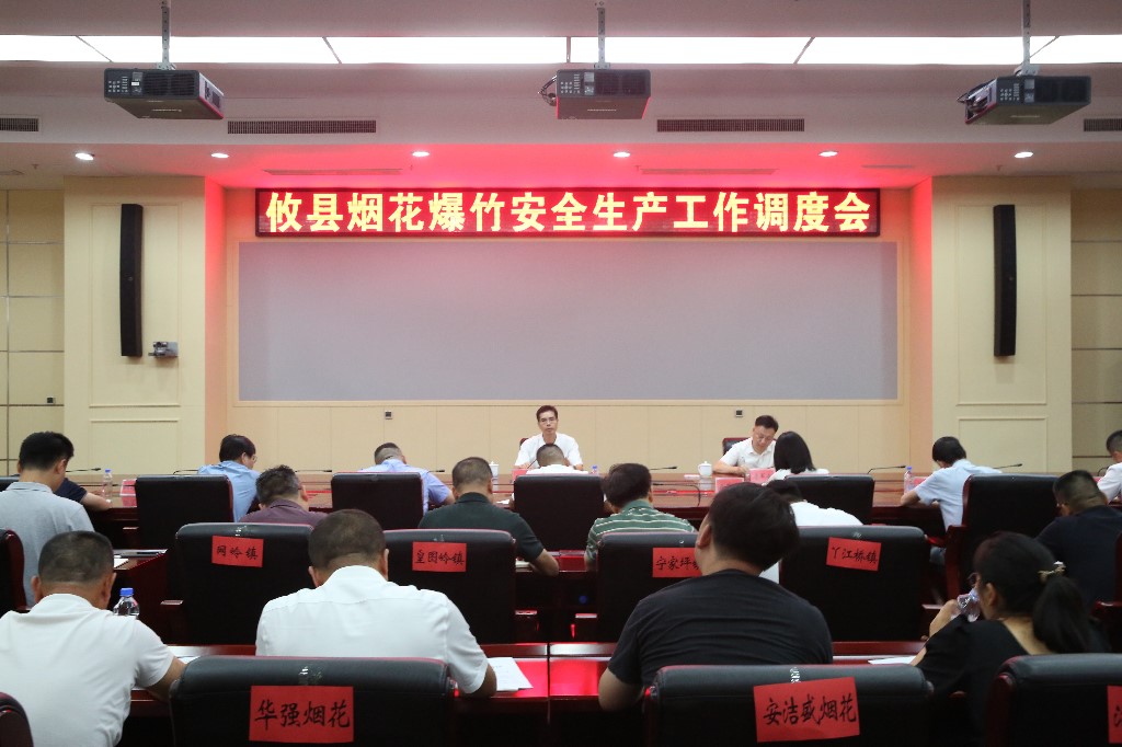 武挪强主持召开烟花爆竹安全生产工作调度会