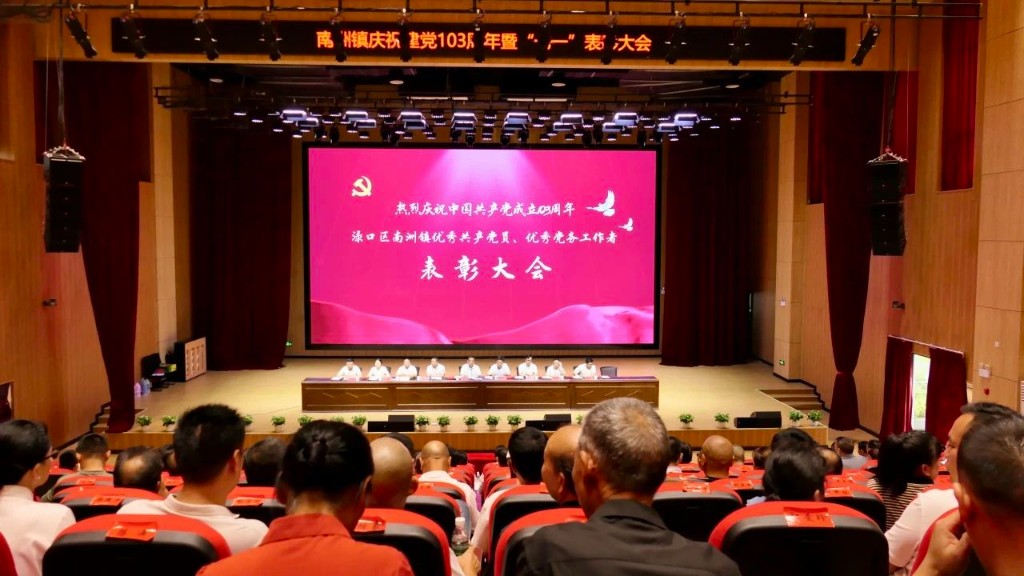南洲镇召开庆祝建党103周年暨“七一”表彰大会