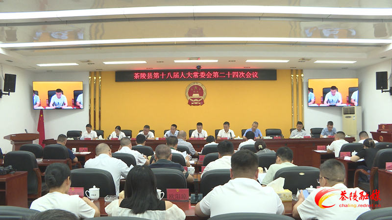 茶陵县第十八届人大常委会第二十四次会议召开