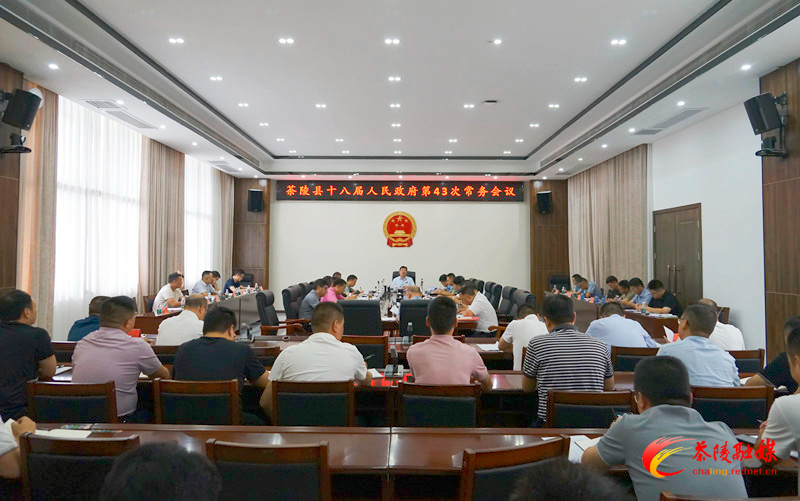 杨红兵主持召开茶陵县十八届人民政府第43次常务会议