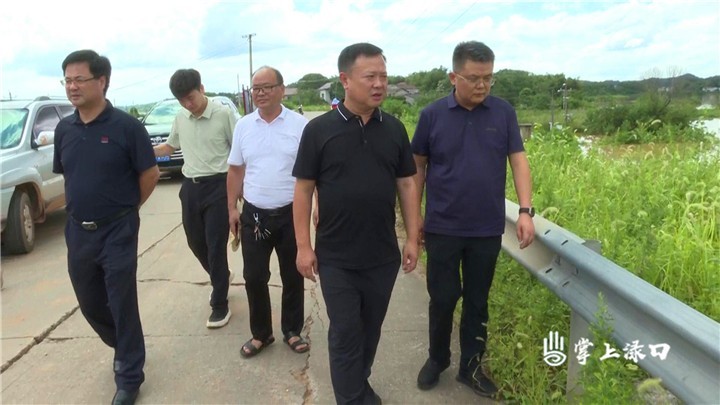 李晓彤到渌口、龙船镇指导检查防汛抗灾工作