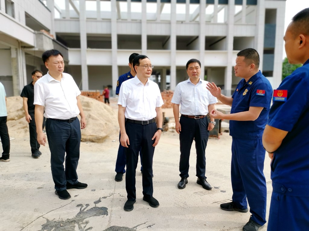 阳望平来攸督导安全生产工作