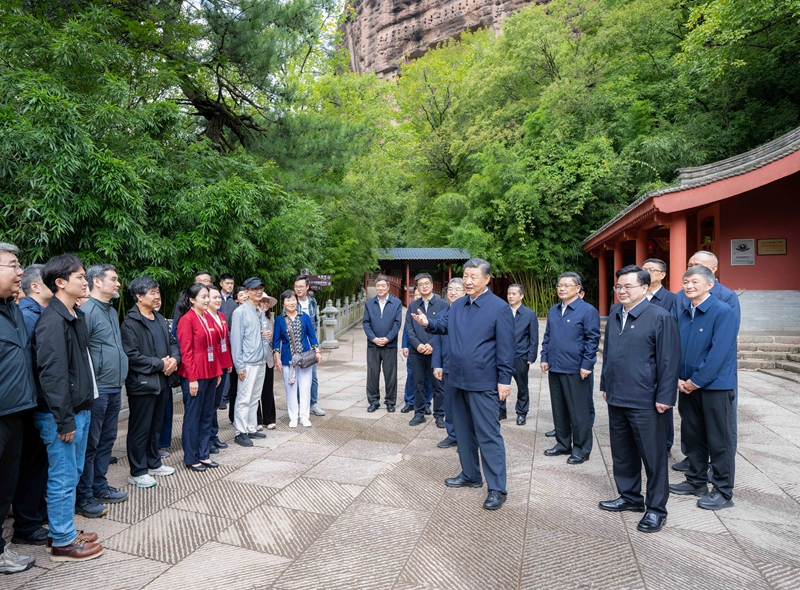 习近平在甘肃考察时强调 深化改革勇于创新苦干实干富民兴陇 奋力谱写中国式现代化甘肃篇章 途中在陕西宝鸡考察