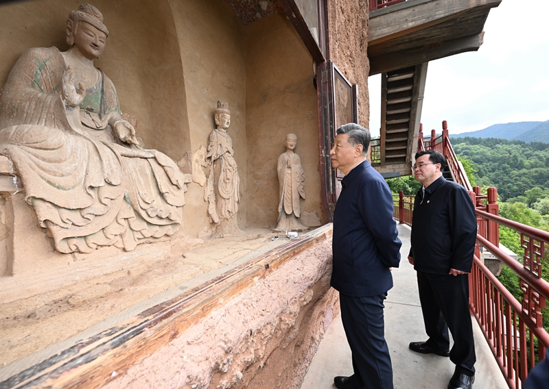 习近平在甘肃考察时强调 深化改革勇于创新苦干实干富民兴陇 奋力谱写中国式现代化甘肃篇章 途中在陕西宝鸡考察