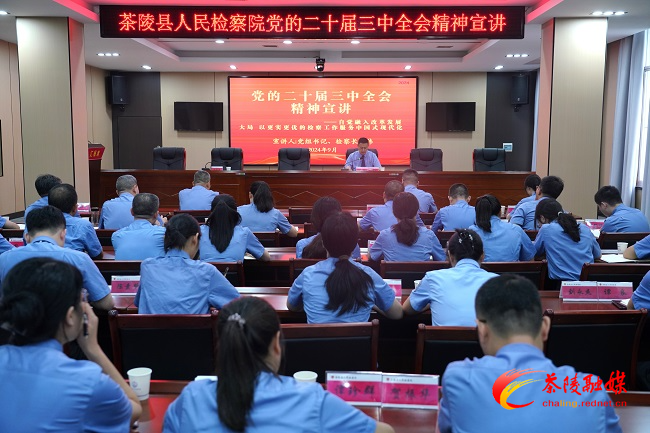 茶陵县人民检察院举办党的二十届三中全会精神宣讲报告会
