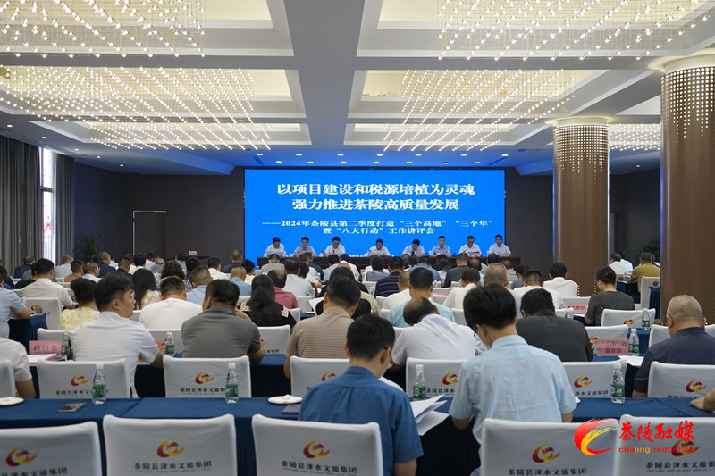 2024年茶陵县二季度打造“三个高地”“三个年” 暨“八大行动”工作讲评会召开