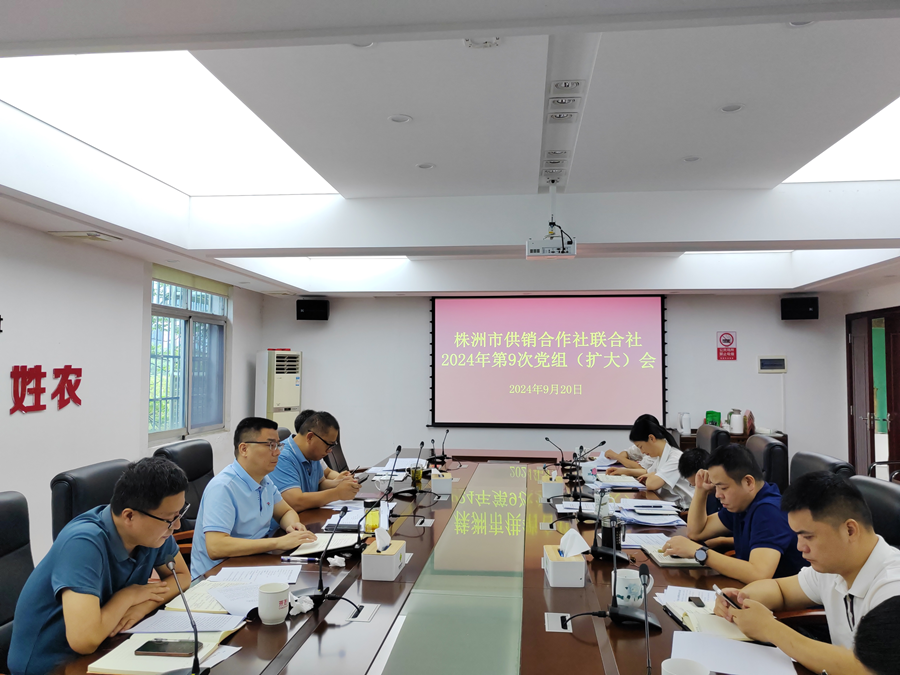 市供销社召开第九次党组（扩大）会议