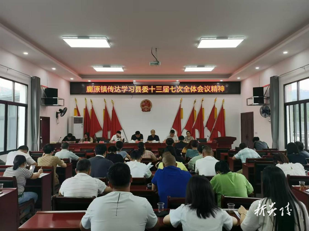 鹿原镇：传达学习县委十三届七次全体会议精神