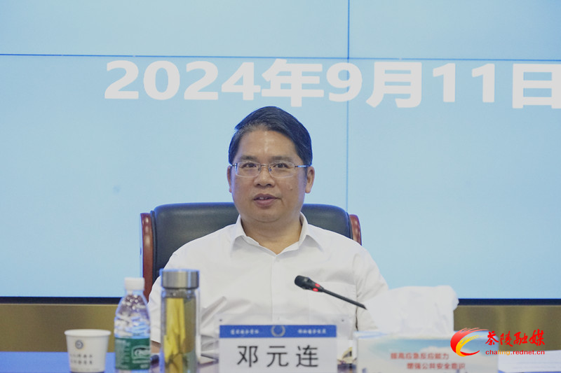 邓元连主持召开茶陵县抗洪工作复盘会