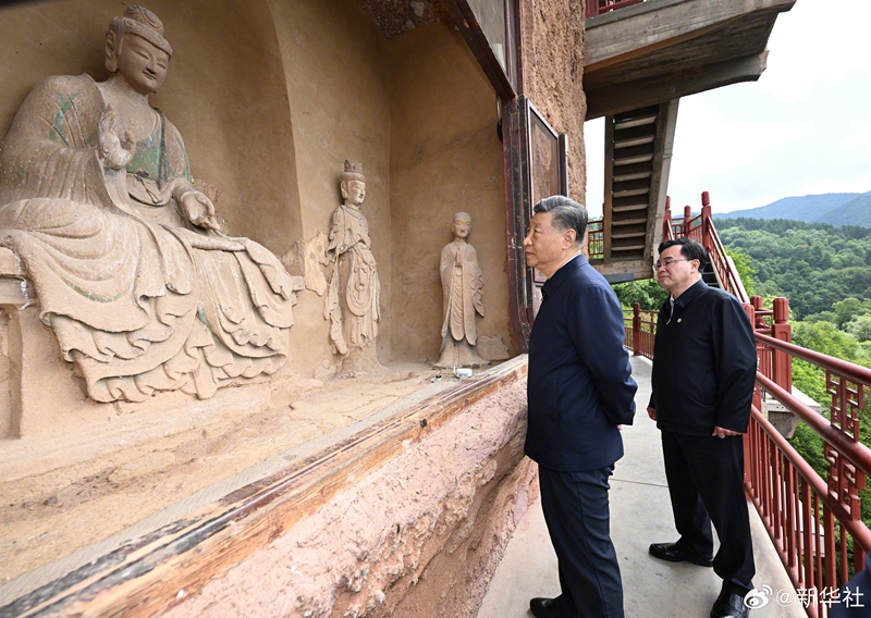 习近平在陕西宝鸡市和甘肃天水市考察调研