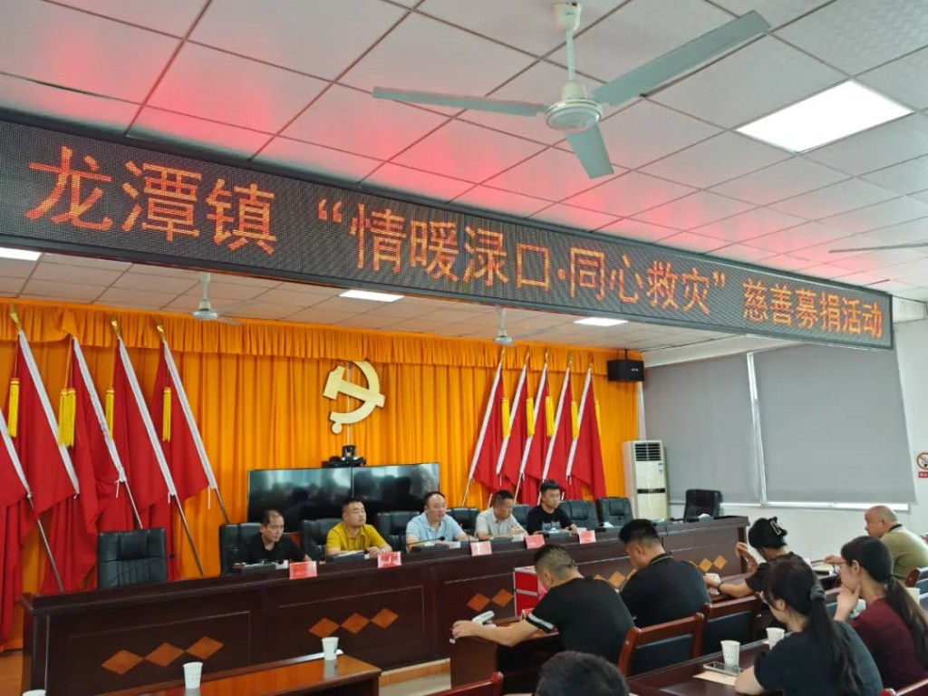 众志成城，共克时艰——龙潭镇开展“情暖渌口·同心救灾”慈善募捐活动