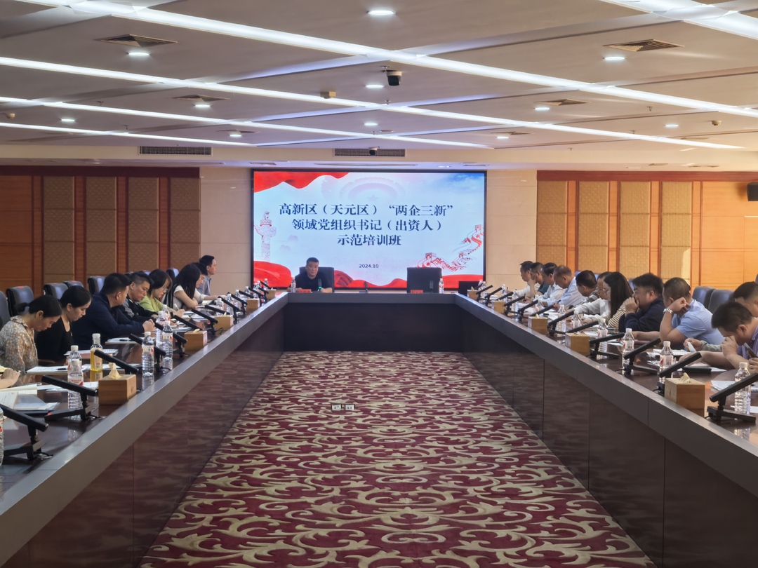 株洲高新区、天元区“两企三新”领域学习贯彻党的二十届三中全会精神暨党组织书记、 出资人、党务工作者示范培训班开班