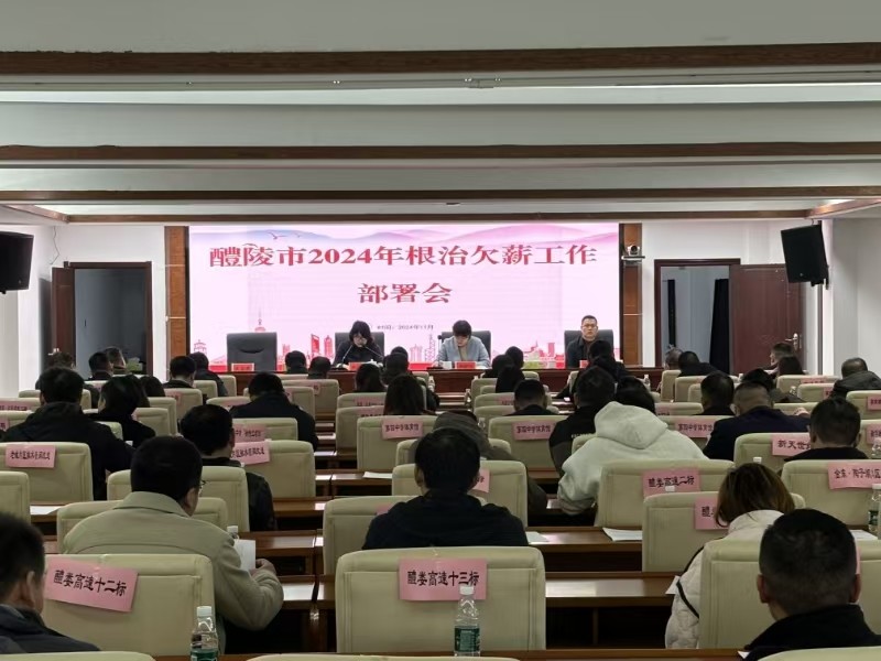 醴陵市召开2024年根治欠薪工作部署会