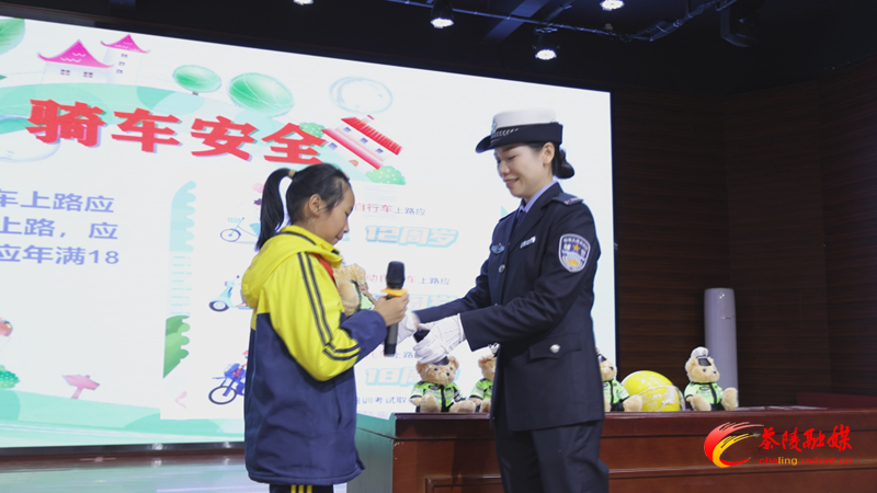 茶陵县公安局交警大队开展“122”全国交通安全日宣讲活动