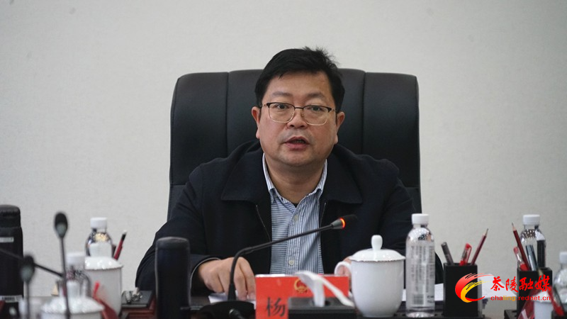 杨红兵主持召开茶陵县十八届人民政府第48次常务会议
