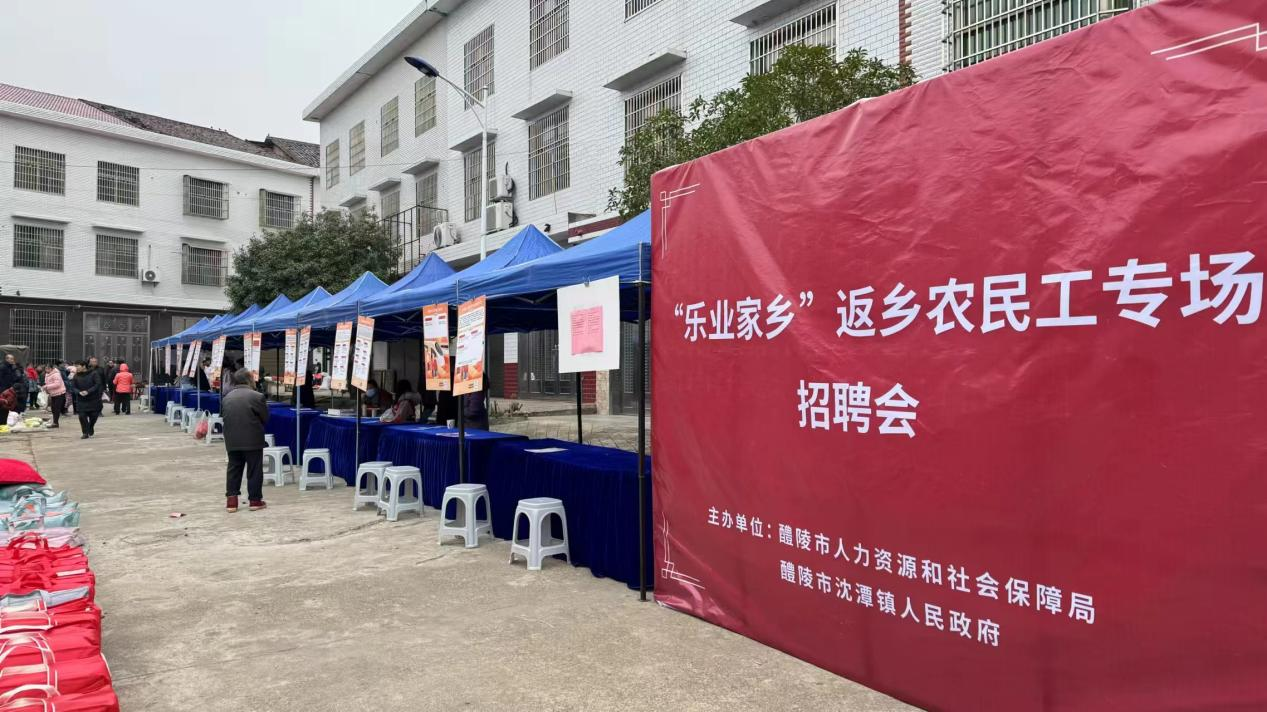沈潭镇：“家门口”的招聘会，促镇村群众就业