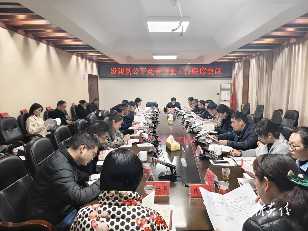 炎陵县召开2024年度公平竞争审查工作联席会议