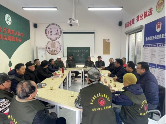 田心小镇有了老兵志愿服务队