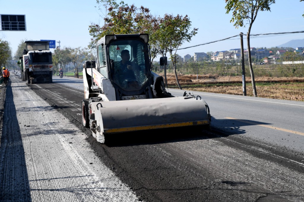 株洲加快推进81公里普通国省干线公路中修工程