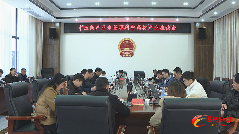中医药产业调研组来茶调研中药材产业发展