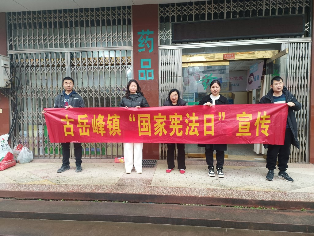 古岳峰镇开展“宪法宣传周”系列宣传活动