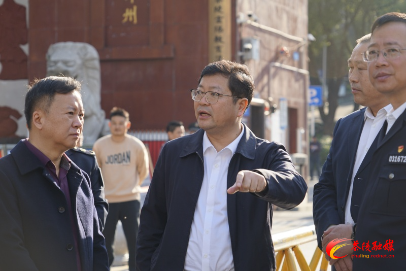 杨红兵带队督查校园安全工作